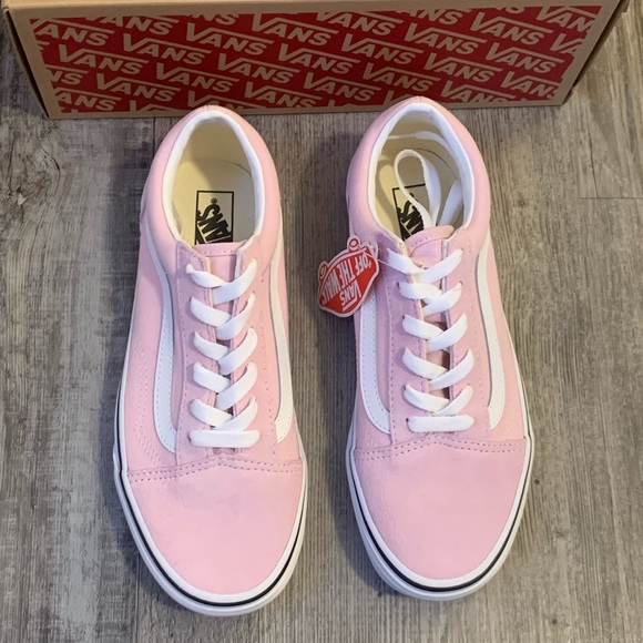 Vans old skool pink and white shoes sneakers - Picture 7 of 7